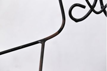 アンティーク雑貨　昭和レトロ 古い洋品店のワイヤスタンドハンガー2点セット(トルソー)