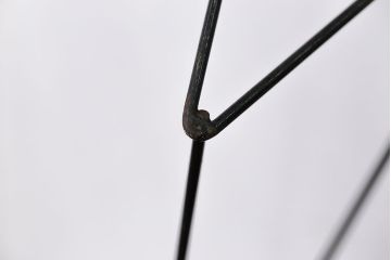 アンティーク雑貨　昭和レトロ 古い洋品店のワイヤスタンドハンガー2点セット(トルソー)