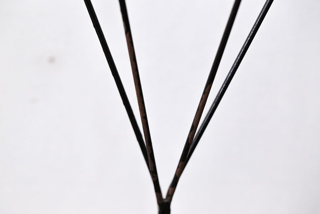 アンティーク雑貨　昭和レトロ 古い洋品店のワイヤスタンドハンガー2点セット(トルソー)