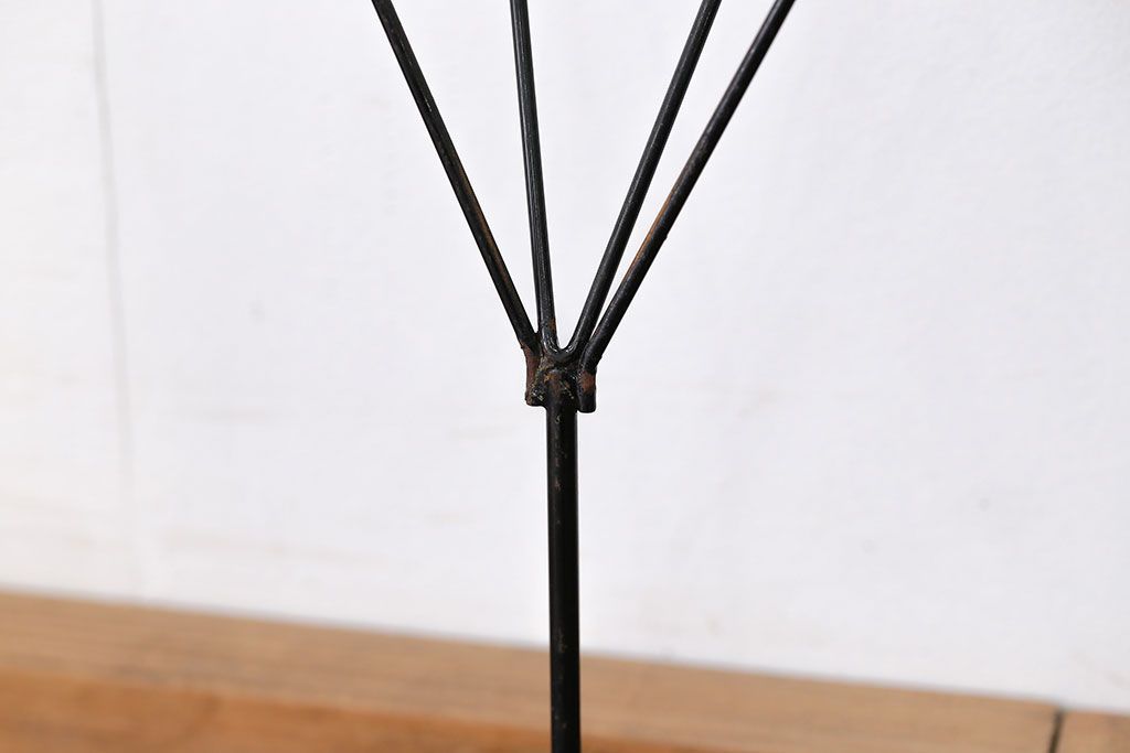 アンティーク雑貨　昭和レトロ 古い洋品店のワイヤスタンドハンガー2点セット(トルソー)