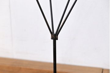アンティーク雑貨　昭和レトロ 古い洋品店のワイヤスタンドハンガー2点セット(トルソー)