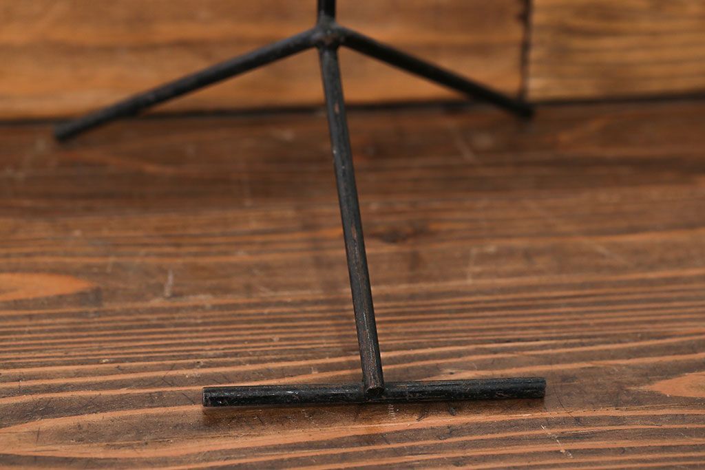 アンティーク雑貨　昭和レトロ 古い洋品店のワイヤスタンドハンガー2点セット(トルソー)