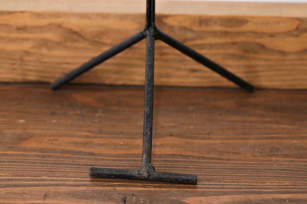 アンティーク雑貨　昭和レトロ 古い洋品店のワイヤスタンドハンガー2点セット(トルソー)