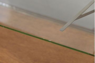 レトロ家具　昭和レトロ　シンプルで大振りなアンティークガラスケース(ショーケース、飾り棚)