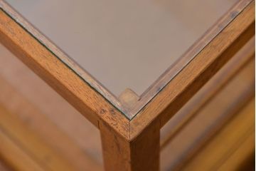 レトロ家具　昭和レトロ　希少なサイズの卓上ガラスケース (ショーケース)