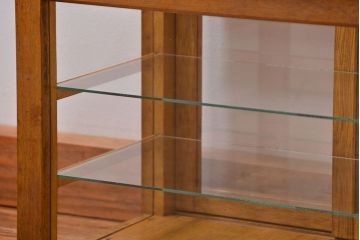 レトロ家具　昭和レトロ　希少なサイズの卓上ガラスケース (ショーケース)