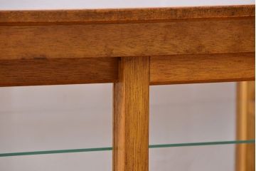 レトロ家具　昭和レトロ　希少なサイズの卓上ガラスケース (ショーケース)