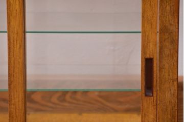 レトロ家具　昭和レトロ　希少なサイズの卓上ガラスケース (ショーケース)