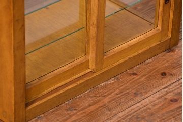 レトロ家具　昭和レトロ　希少なサイズの卓上ガラスケース (ショーケース)