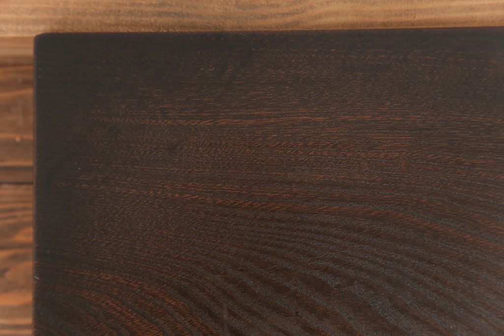 アンティーク雑貨　古民具・骨董　古い欅材の脚付き花台(飾り台)