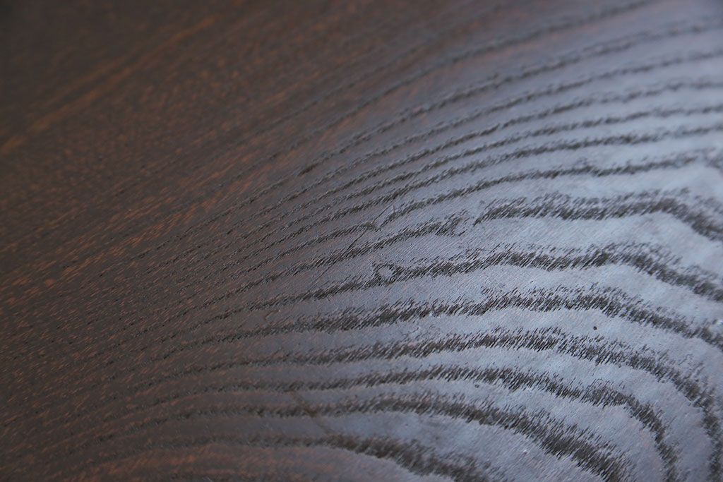 アンティーク雑貨　古民具・骨董　古い欅材の脚付き花台(飾り台)