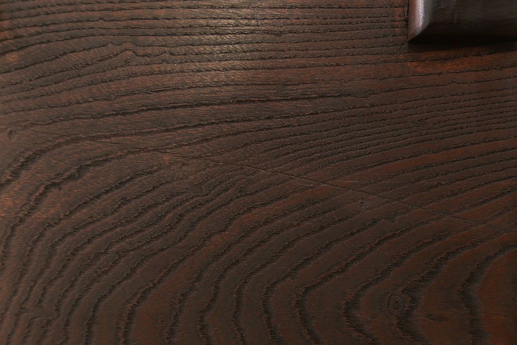 アンティーク雑貨　古民具・骨董　古い欅材の脚付き花台(飾り台)