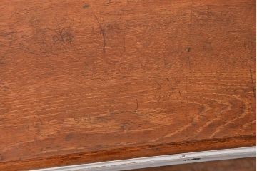 アンティーク家具　アンティークペイント　シンプルな組立て式両袖机 (ニーホールデスク、在宅ワーク、在宅用作業台)