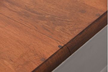 アンティーク家具　アンティークペイント　シンプルな組立て式両袖机 (ニーホールデスク、在宅ワーク、在宅用作業台)