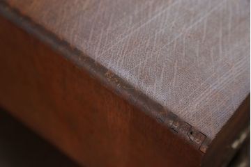 レトロ家具　昭和レトロ 古いナラ材!小さなカードケース (小引き出し、図書館、図書室)