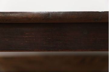アンティーク家具　古民具・骨董 古い栗材の上質な角ちゃぶ台 (テーブル、座卓)