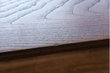 アンティーク家具　古民具・骨董 古い栗材の上質な角ちゃぶ台 (テーブル、座卓)