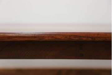 アンティーク家具　古民具・骨董 総欅材の重厚で大振りな角型ちゃぶ台 (テーブル、座卓)