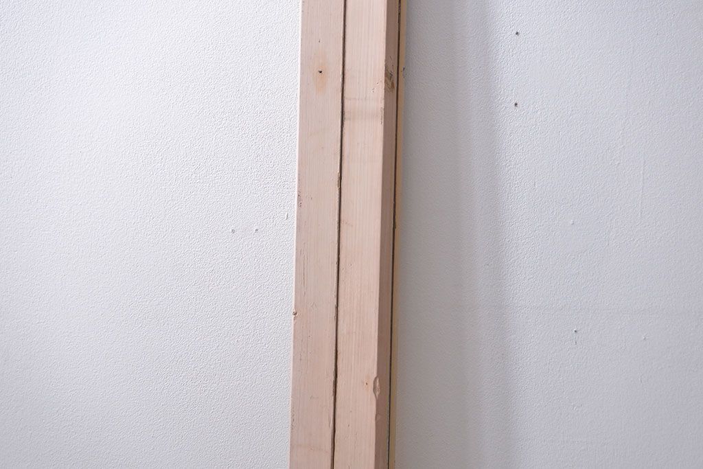 アンティーク　ペンキのはげたシンプルなガラス戸2枚セット (引き戸)