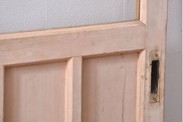 アンティーク　ペンキのはげたシンプルなガラス戸2枚セット (引き戸)