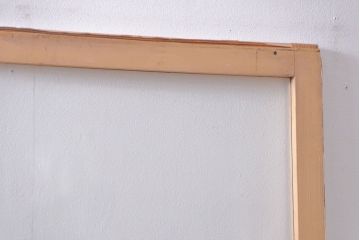 アンティーク　ペンキのはげたシンプルなガラス戸2枚セット (引き戸)