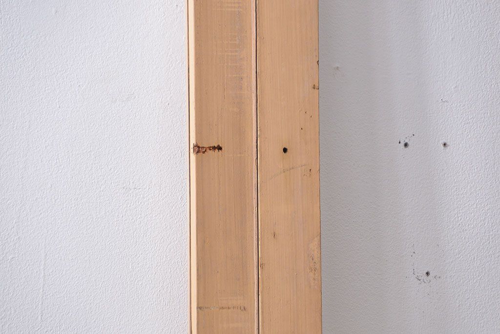 アンティーク　ペンキのはげたシンプルなガラス戸2枚セット (引き戸)