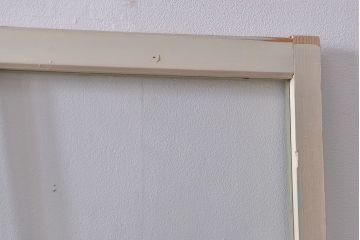 アンティーク ペンキのはげたガラス戸2枚セット(引き戸)