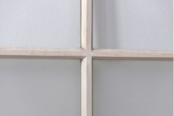 アンティーク ペンキのはげたガラス戸2枚セット(引き戸)