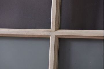 アンティーク ペンキのはげたガラス戸2枚セット(引き戸)