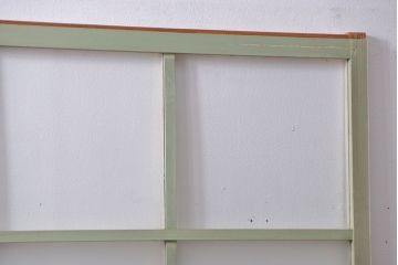 アンティーク ペンキのはげたガラス戸2枚セット(引き戸)