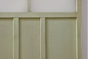 アンティーク ペンキのはげたガラス戸2枚セット(引き戸)