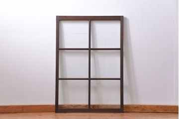 古民具・骨董　厚手でしっかりとしたガラス戸1枚(2) (窓、引き戸)