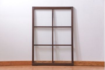 古民具・骨董　厚手でしっかりとしたガラス戸1枚(2) (窓、引き戸)