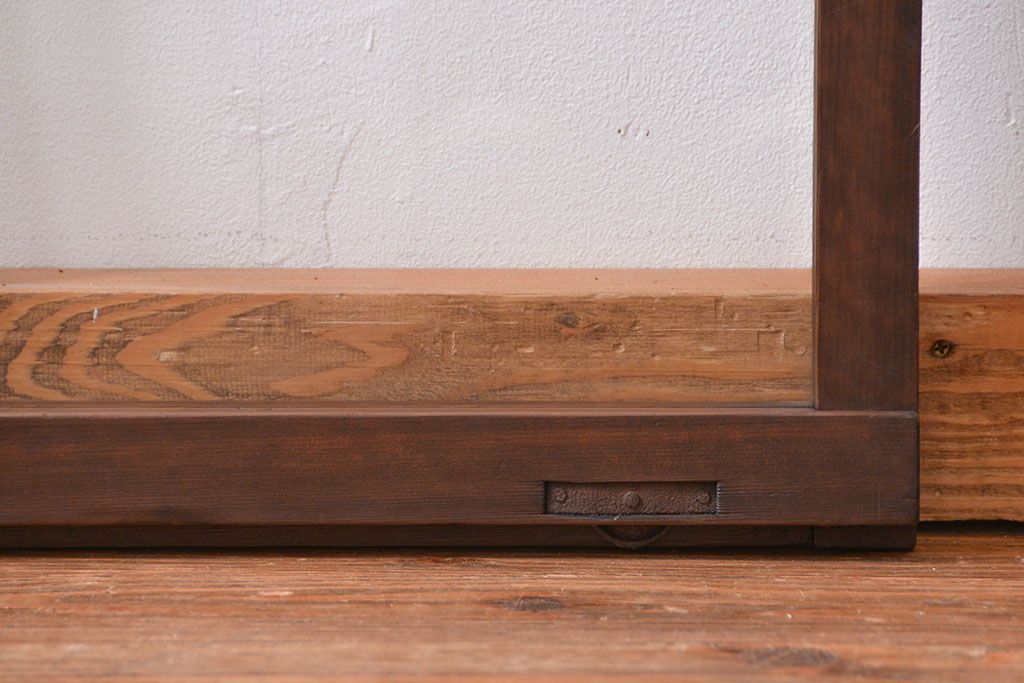 古民具・骨董　厚手でしっかりとしたガラス戸1枚(2) (窓、引き戸)