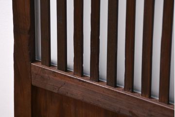 古民具・骨董 古いガラス格子戸2枚セット(和風建具)