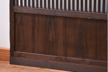 古民具・骨董 古いガラス格子戸2枚セット(和風建具)