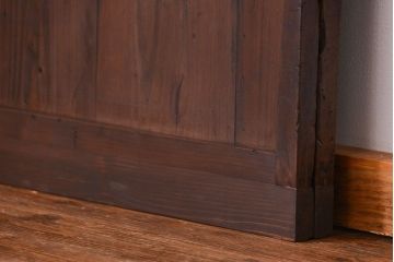 古民具・骨董 古いガラス格子戸2枚セット(和風建具)