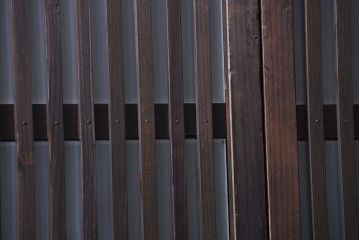 古民具・骨董 古いガラス格子戸2枚セット(和風建具)