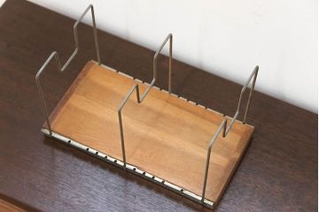 アンティーク雑貨　昭和レトロ レトロなワイヤー本立て