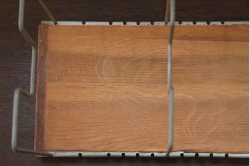 アンティーク雑貨　昭和レトロ レトロなワイヤー本立て