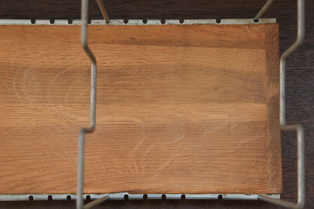 アンティーク雑貨　昭和レトロ レトロなワイヤー本立て