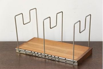 アンティーク雑貨　昭和レトロ レトロなワイヤー本立て