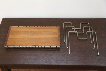 アンティーク雑貨　昭和レトロ レトロなワイヤー本立て