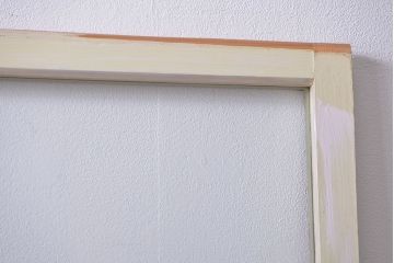 アンティーク ペンキのはげたガラス戸1枚(引き戸)