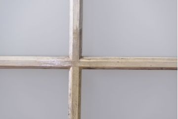 アンティーク ペンキのはげたガラス戸1枚(引き戸)