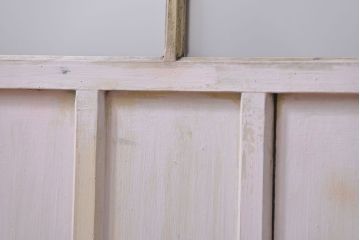 アンティーク ペンキのはげたガラス戸1枚(引き戸)