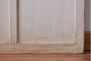 アンティーク ペンキのはげたガラス戸1枚(引き戸)