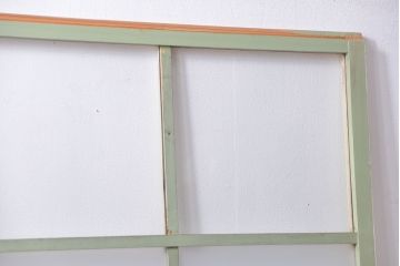 アンティーク ペンキのはげたガラス戸1枚(引き戸)