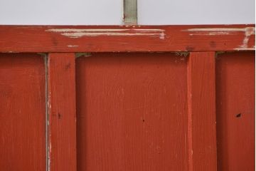 アンティーク ペンキのはげたガラス戸1枚(引き戸)