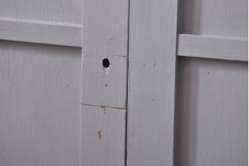 昭和レトロ 太い框組みの大きなガラス戸　2枚セット(引き戸)